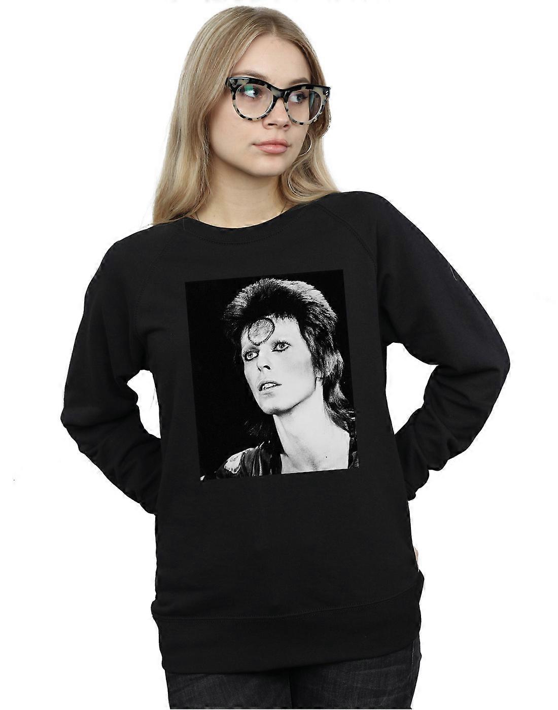 David Bowie Women's Ziggy Looking Sweatshirt