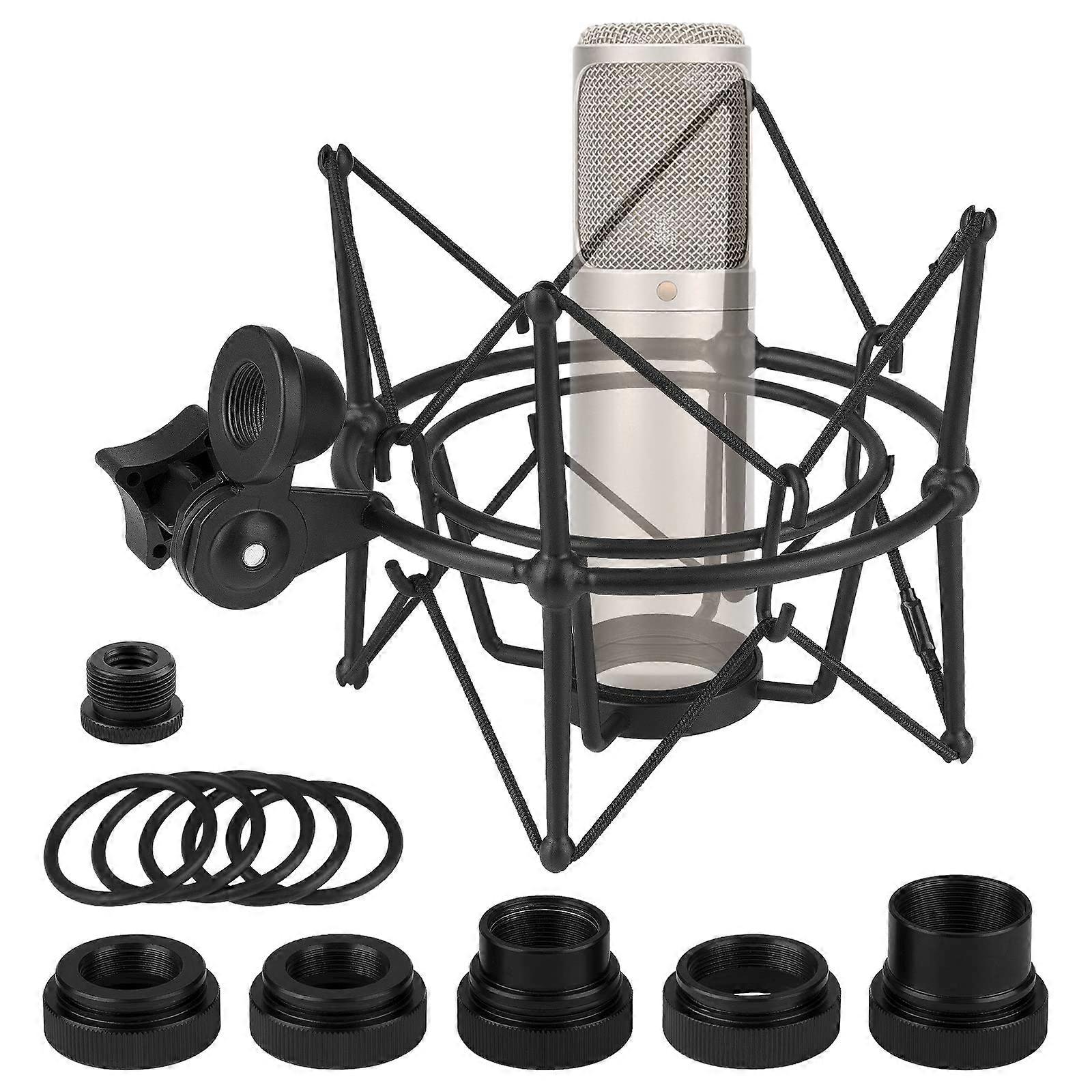 Microphone Shock Mount Compatible with Rode NT1A NTUSB NT2A, Noise Vibration Isolation, Secure Suspension