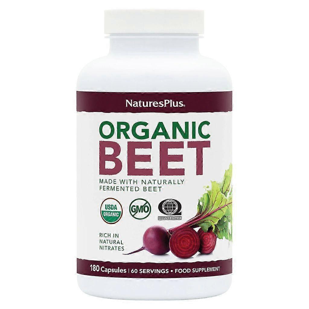 Nature's Plus Organic Beet Capsules 180