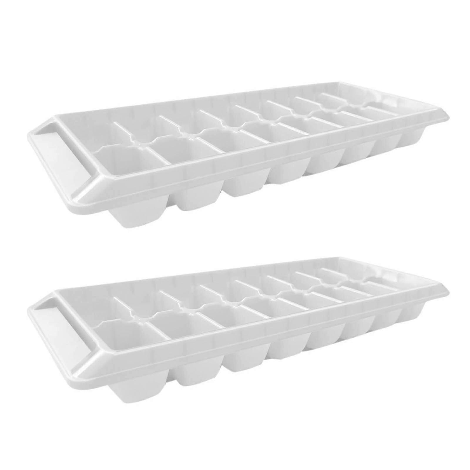 Ice Cube Tray Stackable Ice Cube For Freezer 2 Pack 16 Cubes Per Tray For Chocolate Pellet Ice Tray