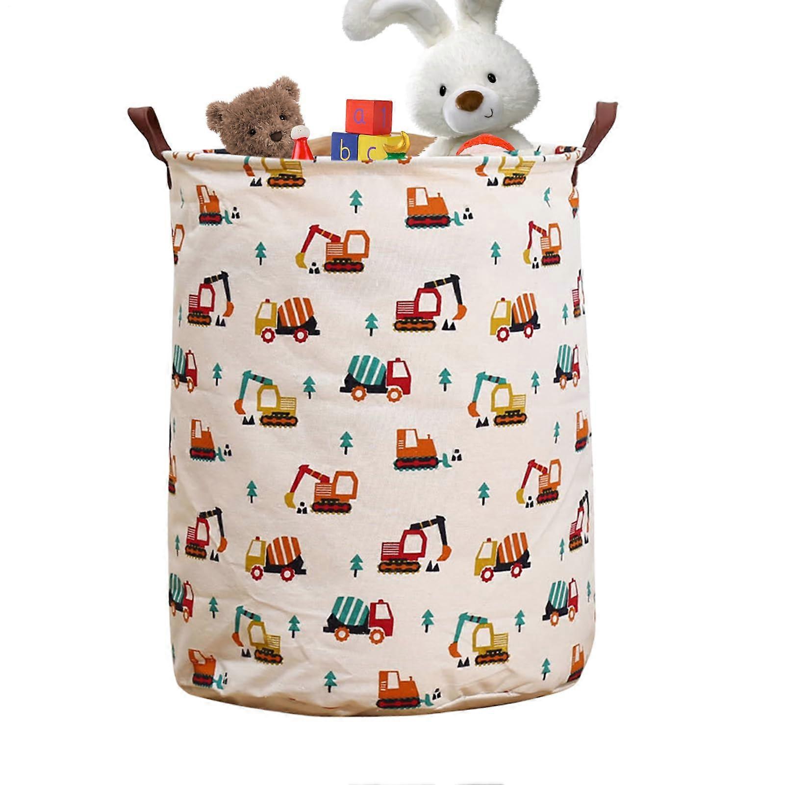Baby Laundry Basket Waterproof Foldable Hamper Space Saving Nursery Storage Cute Design