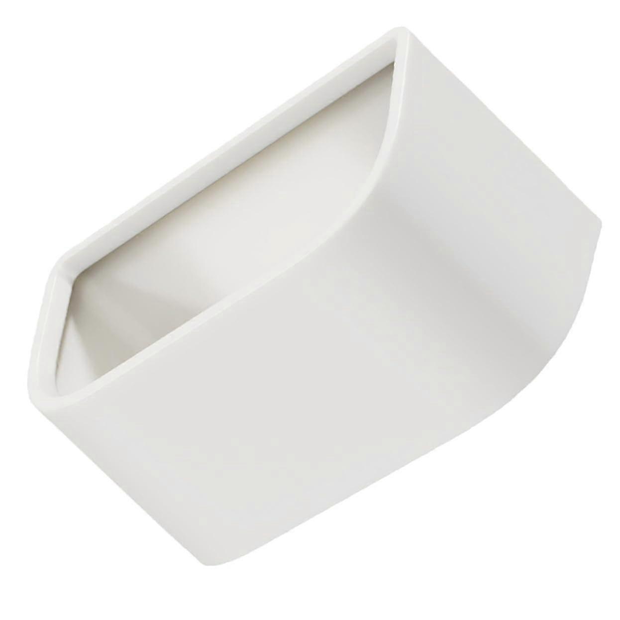 Wall Mounted Trash Can for Kitchen and Bathroom, SpaceSaving NoDrill Hanging Garbage Bin White