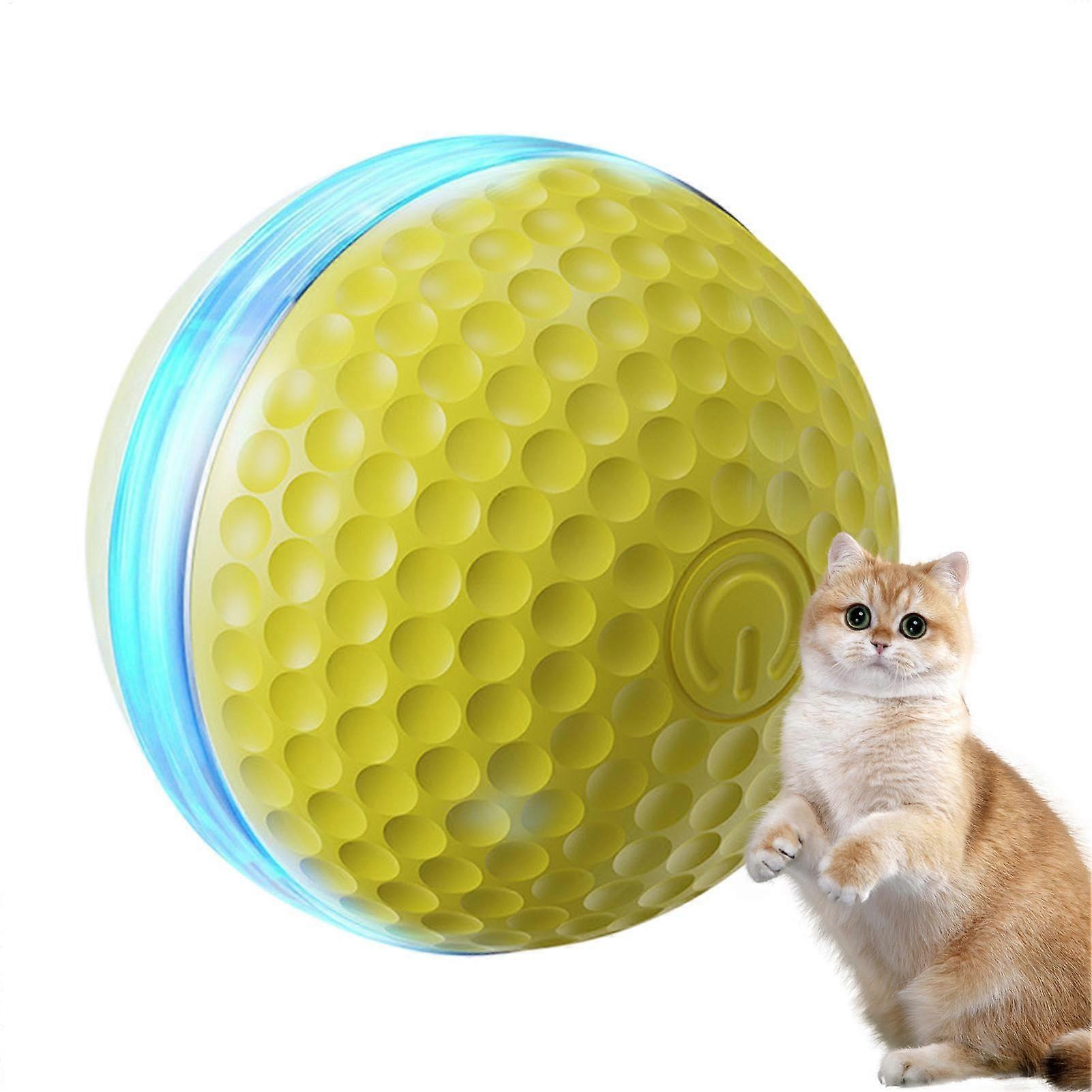 Interactive Cat Toy Ball with Dual Play Modes, Automatic Obstacle Avoidance and 360° Smart Rotation