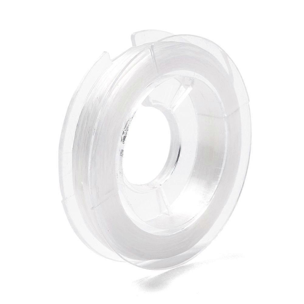 0.8mm Strong Stretchy Beading Elastic Thread Flat Elastic String White 10.93 Yards for Jewelry Making Beading