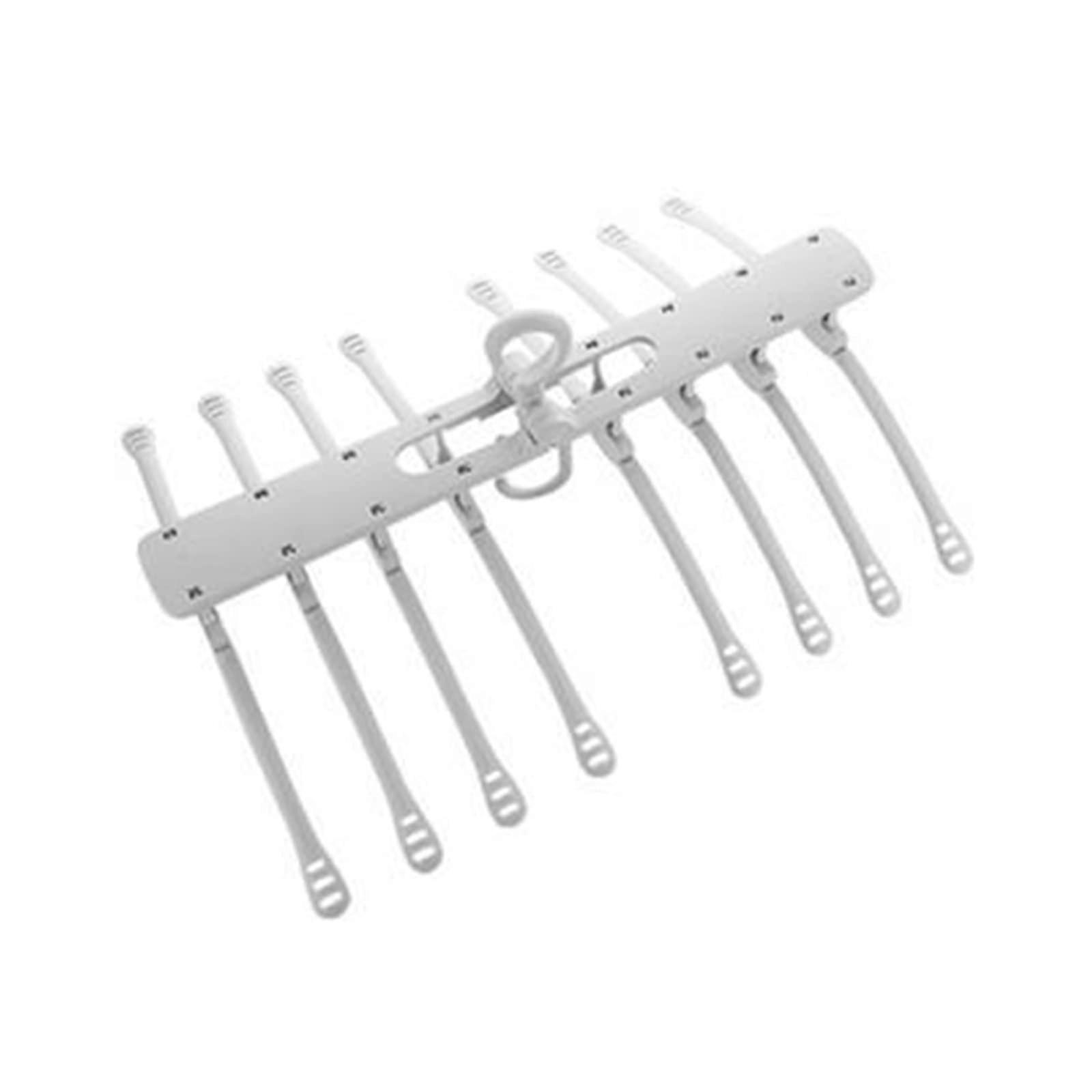 Foldable Space Saving Clothes Hanger for Wardrobe and Laundry Room, Holds 8 Garments