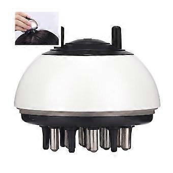 Scalp Massager with Liquid Applicator Comb for Precise Dispensing and Comfortable Head Massage White