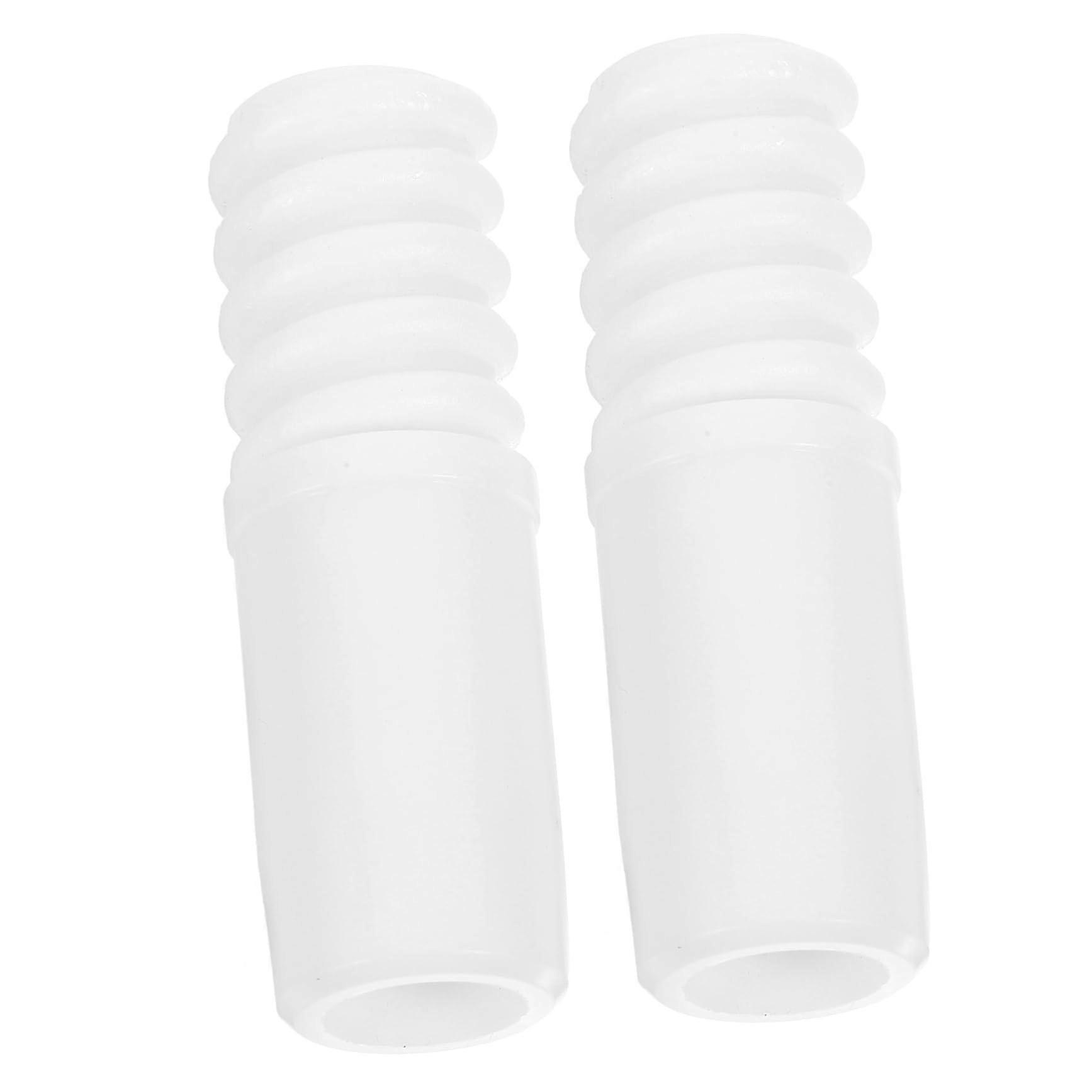 2pcs Plastic Threaded Handle Tips for Mops and Brooms, Quick Rivet Installation, Universal Fit