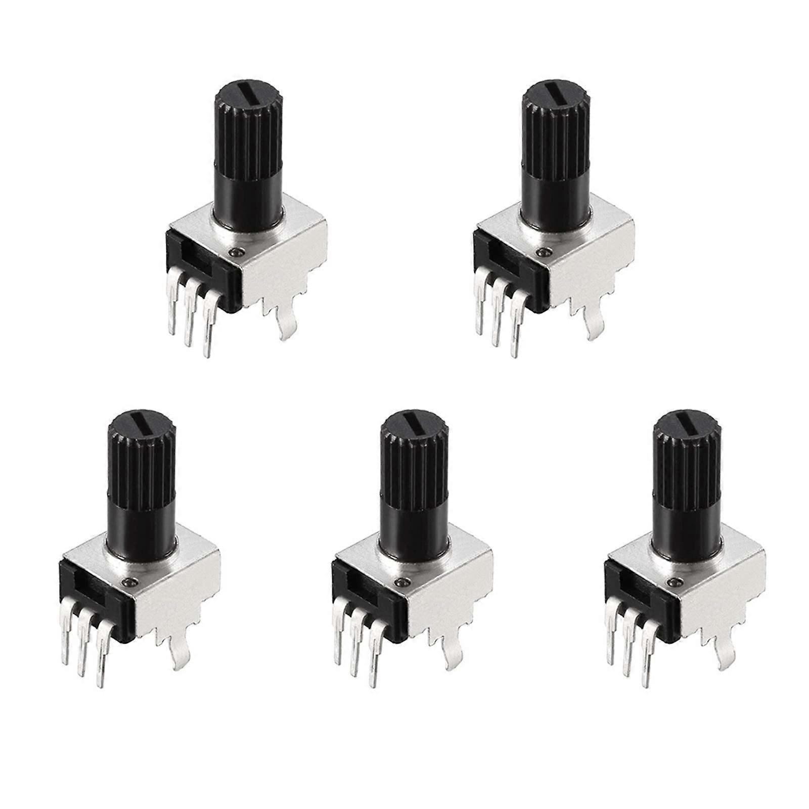 50PCS RV09 3Pin 12.5mm Rotary Variable Resistor 20K Ohm Adjustable Potentiometer for Precise Control
