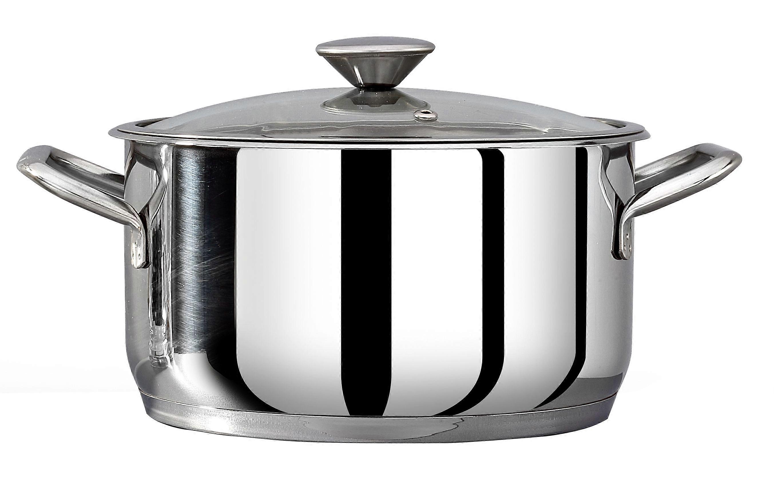 Omega Single Deep Stainless Steel Stock Pots
