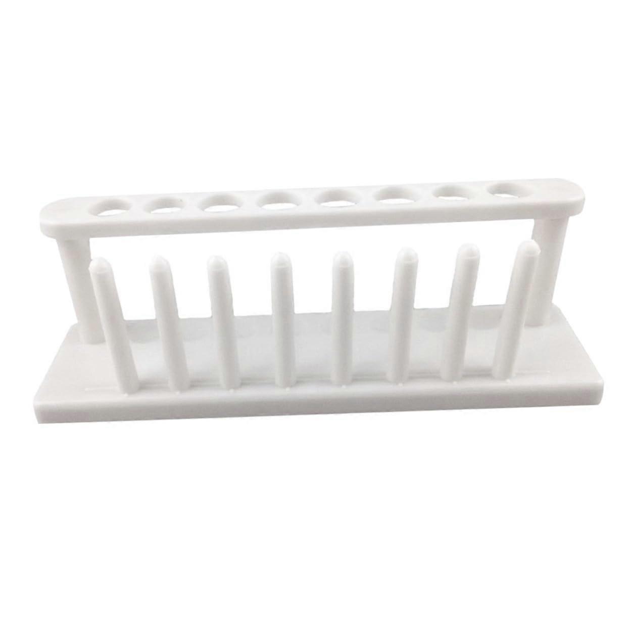 Plastic Test Tube Rack Stand for Laboratory and School, Durable Lightweight Holder for Science Experiments
