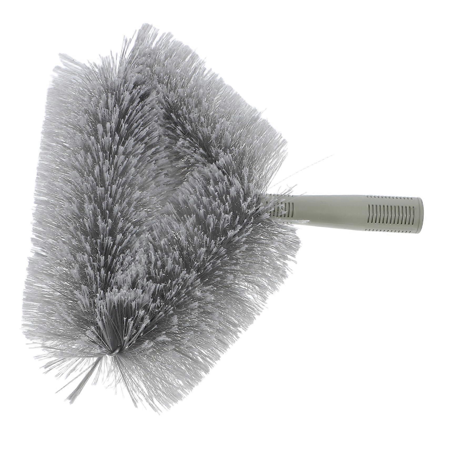 Push Broom Head with Soft Bristles for Cobweb and Corner Cleaning, Replaceable for Indoor Outdoor Use