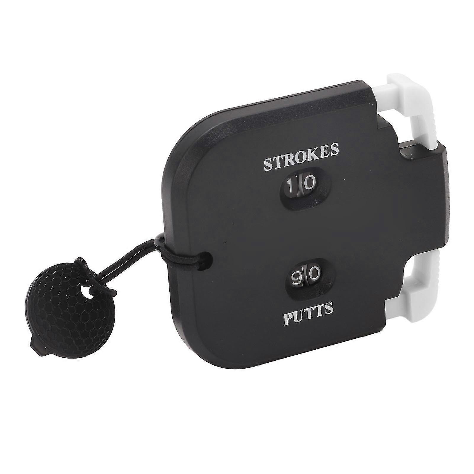 2-Player Golf Stroke Counter with Zero Reset, Black & White