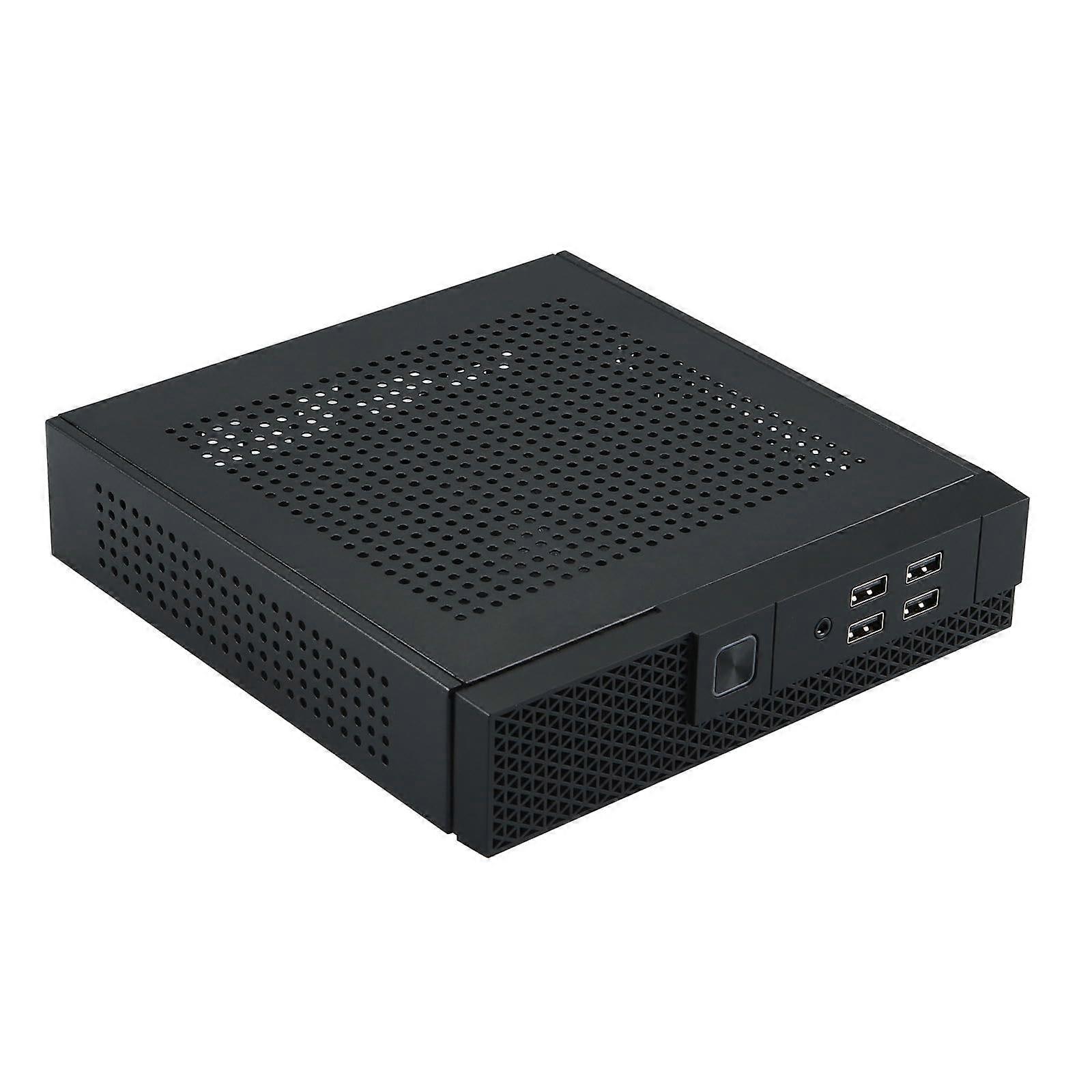 Mini ITX PC Case Compact Steel Chassis with USB Ports for HTPC and Small Form Factor Desktop