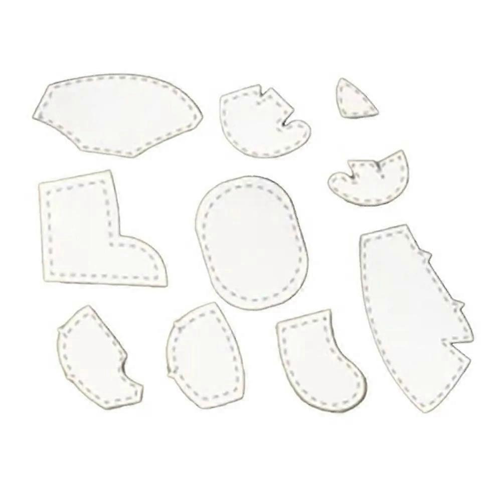 8Pcs/Set 10In Acrylic Template Ruler Set Memory Quilting Ruler for Sewing Template Patchwork A