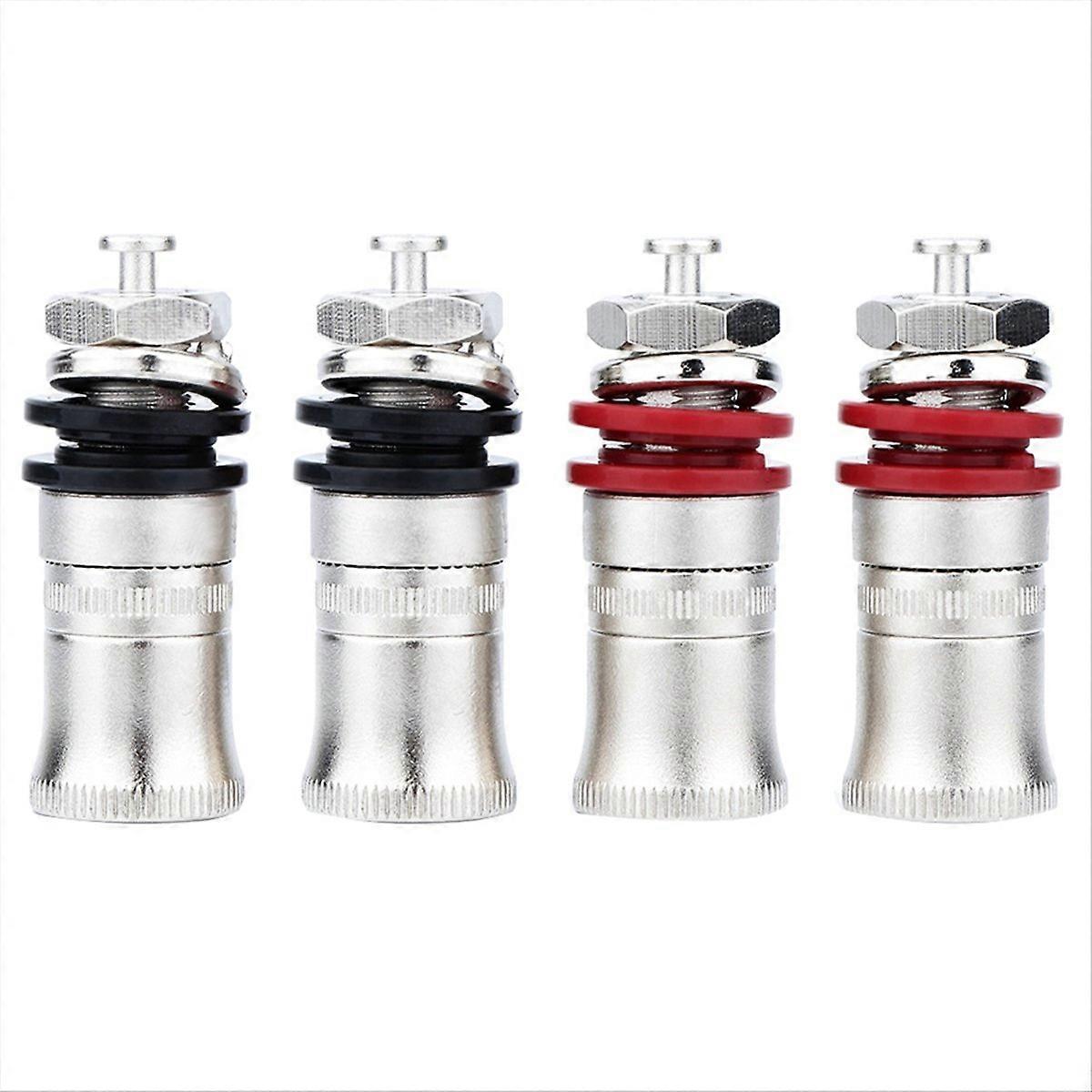 Rhodium Plated Speaker Binding Post Terminal Banana Plug Socket