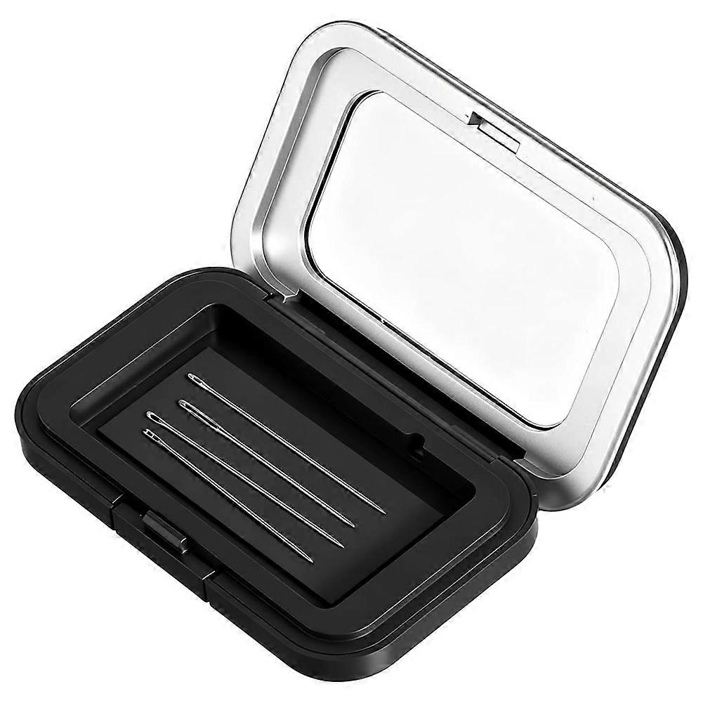 Magnetic Needle Holder Case with Transparent Lid for Sewing and Crafting