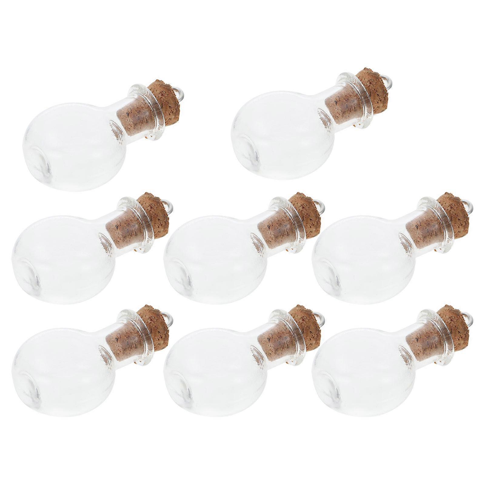 Glass Wishing Bottles Mini Creative Decoration Bottles for 10Pcs