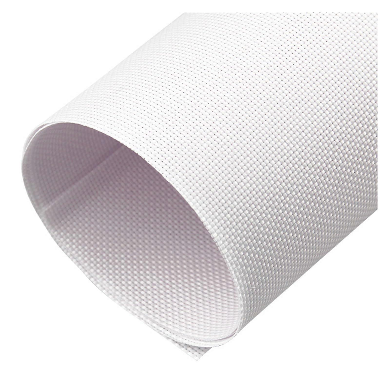 White 14 Count Aida Cross Stitch Fabric Canvas with Clear Grid Pattern for DIY Embroidery