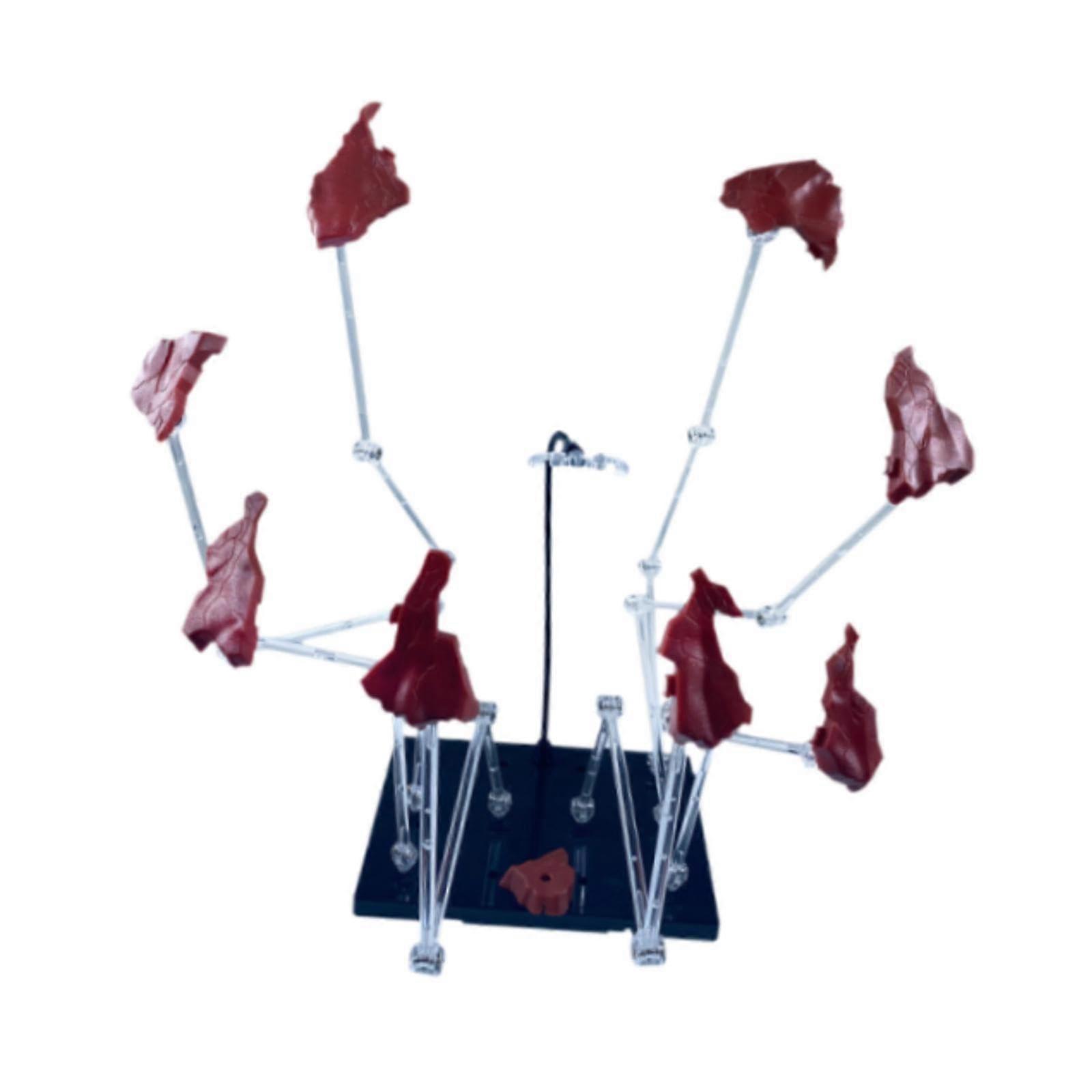 Red Action Figure Stand with Sturdy Display Base for Enhanced Visual Organization and Easy ID