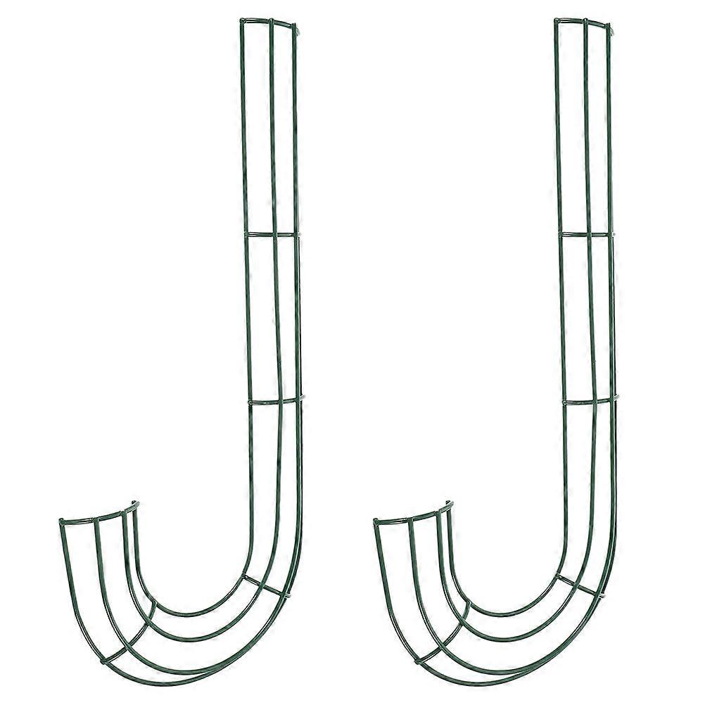 Iron Wreath Frame Candy Cane Wreath Frame for DIY 2Pcs