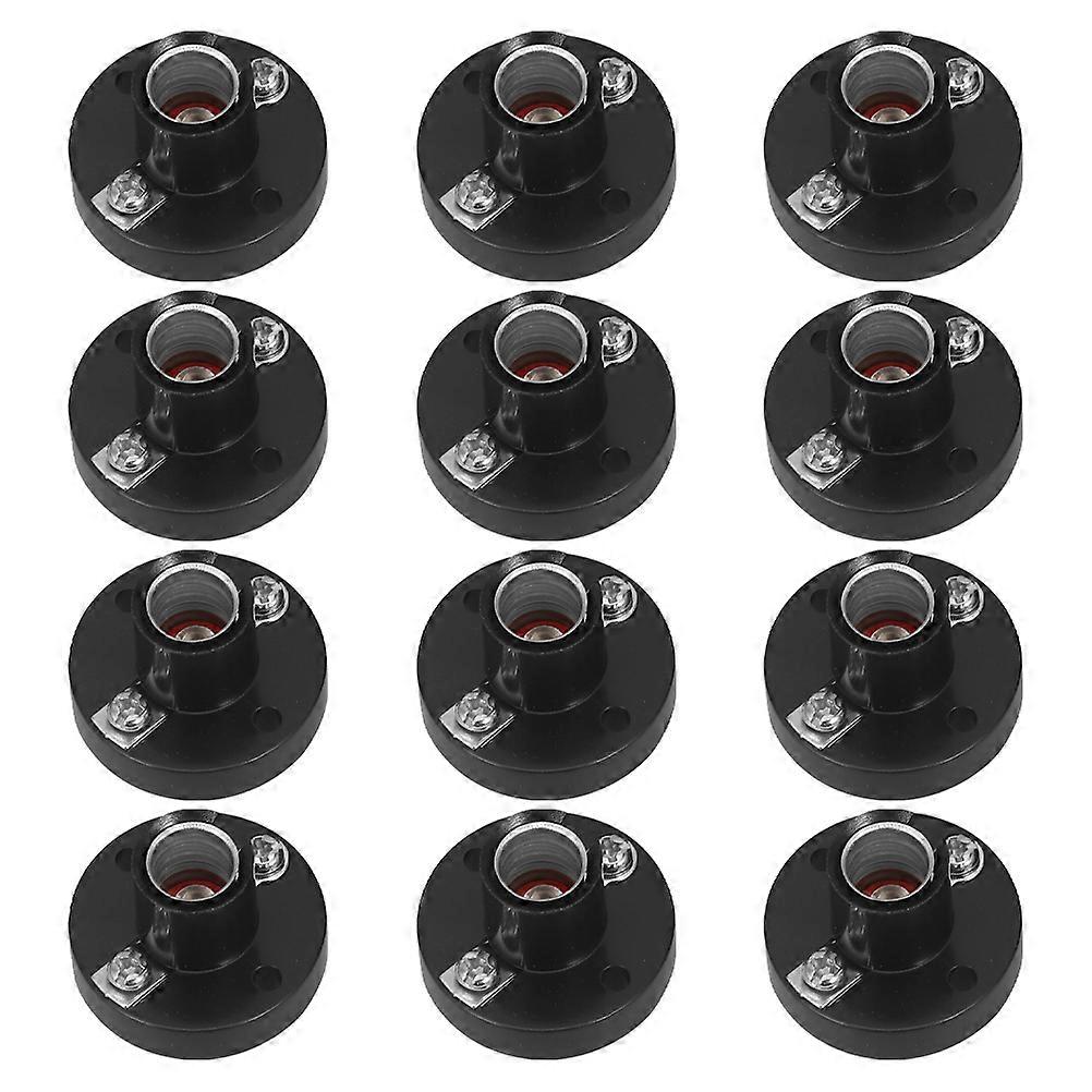 Small Light Bulb Socket Screw Bulb Socket for Home Experiment 12Pcs