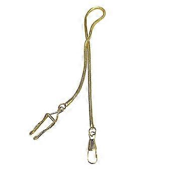 1Pc 37CM Vintage Pocket Watch Chains Decorative Belt Chains Metal Buckle Chains