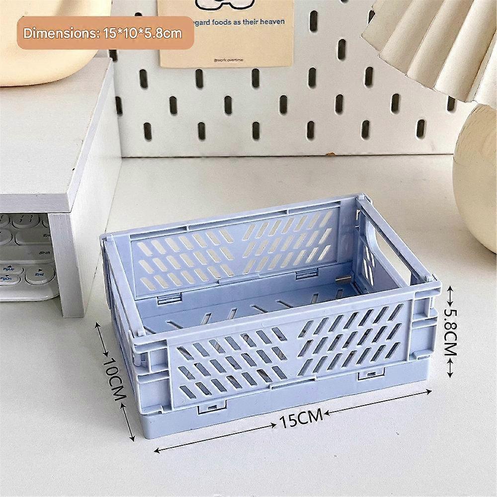 Mini Bath Shower Basket, Mini Size, Plastic, Blue