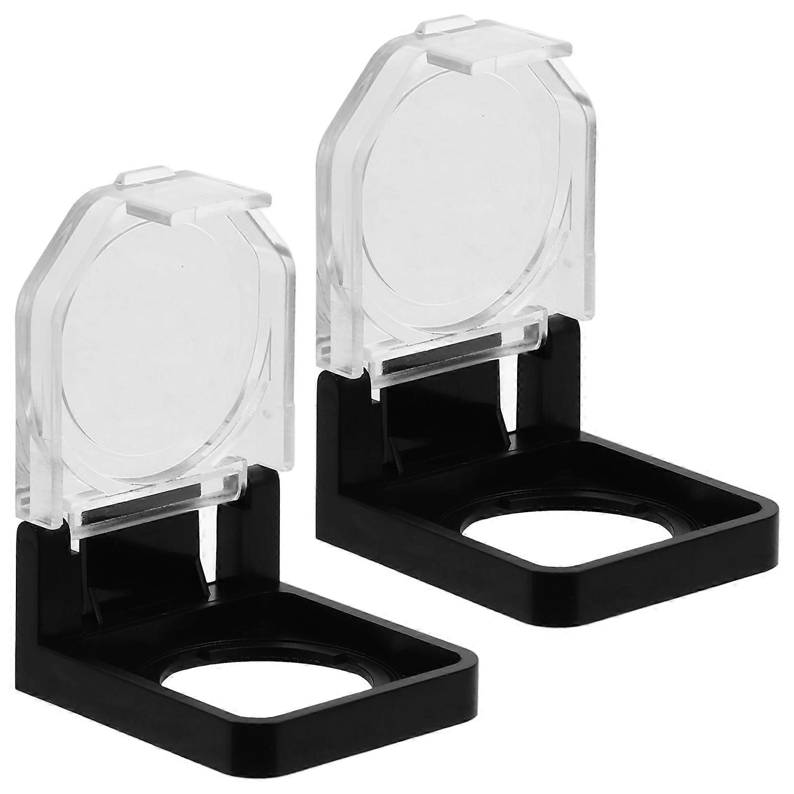Transparent Power Button Cover for Push Button Safety Protection 2Pcs Plastic