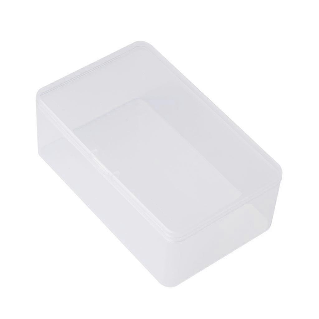 Rectangular Plastic Clear Storage Box compatible with Jewelry Beads Collection Organizer