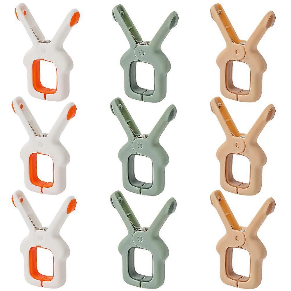 Clothespins Windproof Clothes Clips for Laundry 9Pcs Plastic