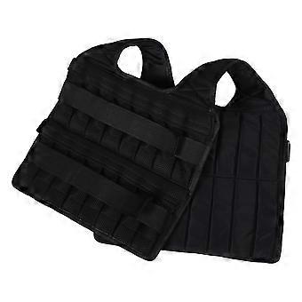 Verstelbaar verzwaard vest, 2-delig, voor krachttraining en fitnessoefeningen.