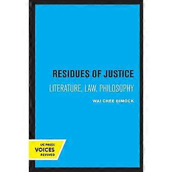 Residues Of Justice - Wai Chee Dimock - Paperback - en Book