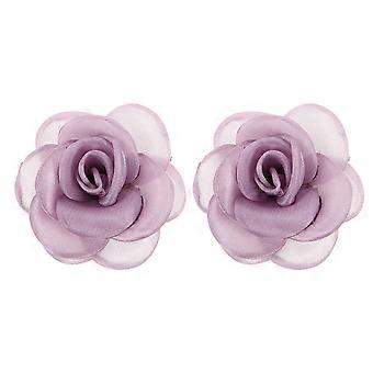 2pcs Rose Blume Schuhclips - High Heel Sandalen Tasche Charm Abnehmbarer Schuh Blumenschnalle Accessoires für Frauen Hochzeiten und Partys