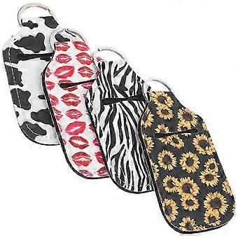 Portable Bottle Sleeve Keychain Holder for Storage 4Pcs with Assorted Colors