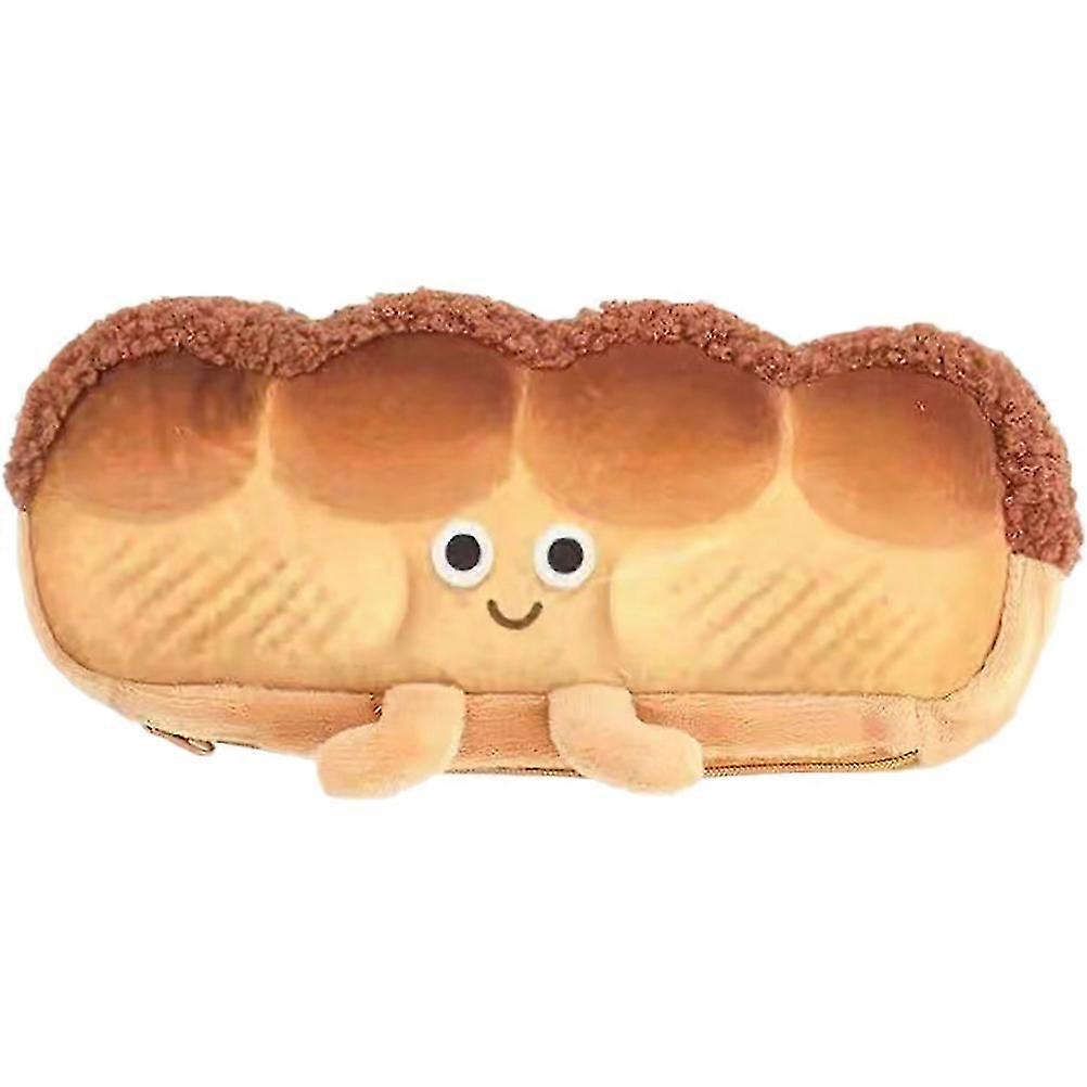 Cartoon Pencil Case Bread Design for Storage Use Large Capacity