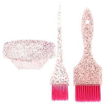 1 Satz Haarfärbemittel und Schüssel Set Haarfärbepinsel Rührschüssel Kit