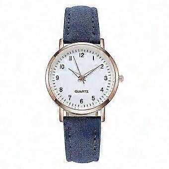 Vintage handopwindhorloge voor dames en heren, geen batterij nodig, cijferwijzerplaat, geschikt voor leren en metalen horlogebandjes.