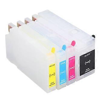 4 kleuren inktcartridge met permanente chip Navulbare inktdoos Vervangende printeraccessoires voor HP 711 BK C M Y