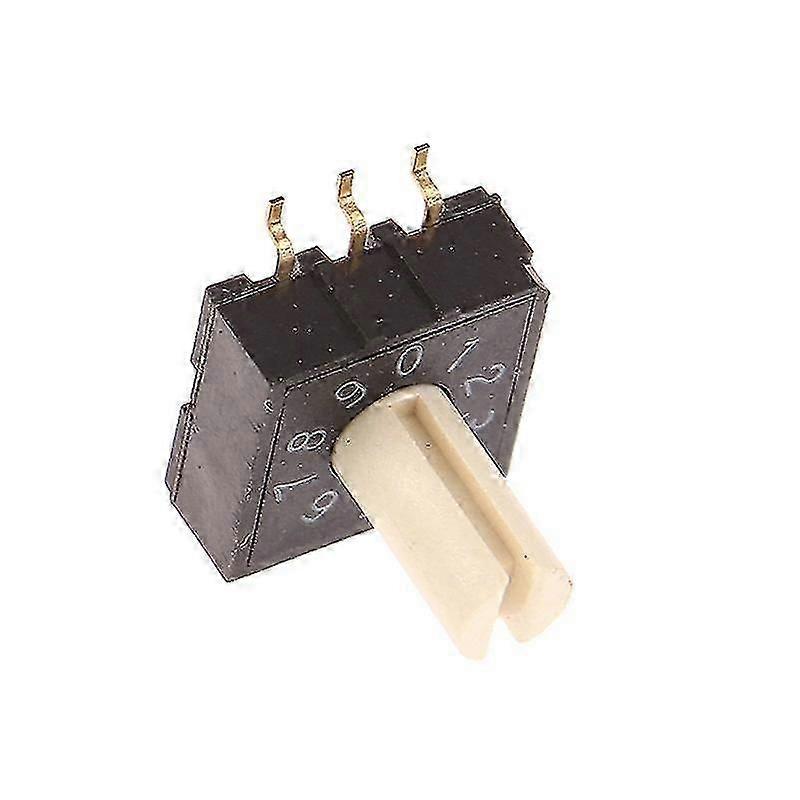 2Pcs RM3HAF-10 Rotary Dial Switch 10 0-9 Coding Switch Patch 3:3 With Handle Zekai