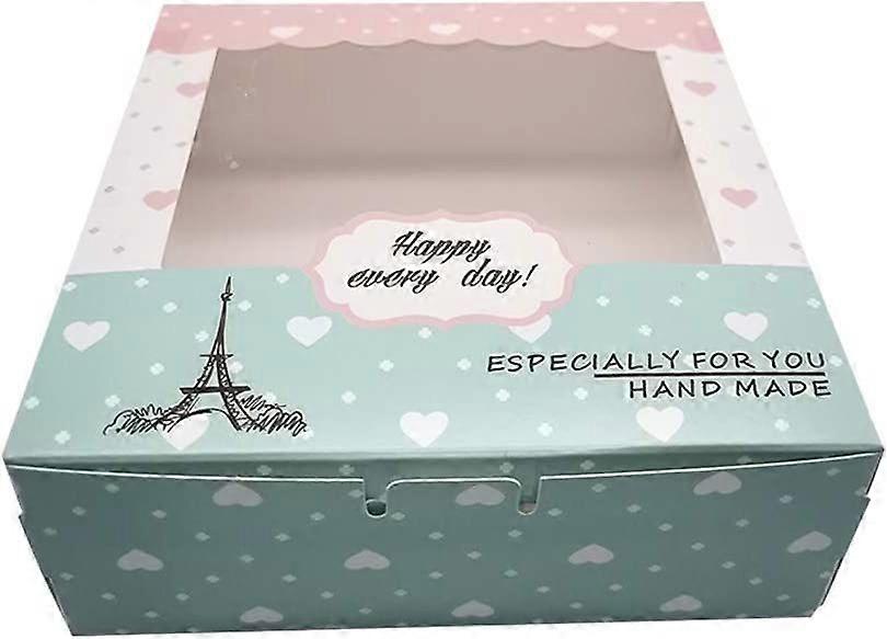 10Pcs Cupcake Box Set 5 inch