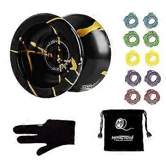 N11 Alloy Aluminum Professional Yoyo Unresponsive Yoyo Ball With Bag, Glove And 10 Strings