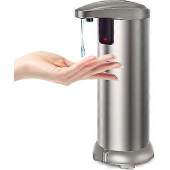 (stainless Steel) Automatic Soap Dispenser With Infrared Motion Sensor, Waterproof Base And Adjustable Switch Suitable For Bathroom, Kitchen, Hotel, R