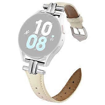 Uhrenarmband für Samsung Galaxy Watch7 40mm 44mm / Watch6 Classic 43mm 47mm, 20mm echtes Rindslederarmband mit H-förmigem Anschluss