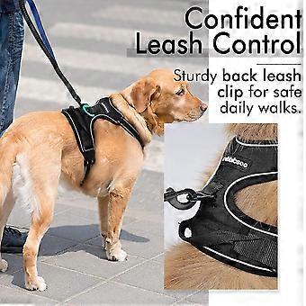 Dog Harness Large Dog No Pull Pet Harness Reflective, Adjustable Soft Padded Pet Vest Harness For Dogs-l