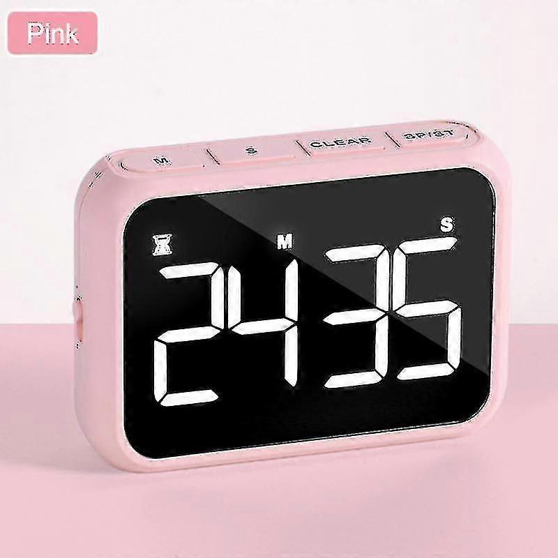 Digital Screen Kitchen Timer Large Display Digital Timer(color:pink)
