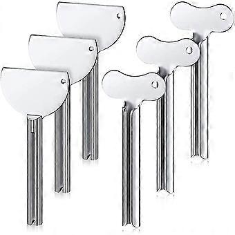 Pack Of 6 Tube Squeezers Metal Toothpaste Squeezer Handle Stainless Steel Tube Squeezer Roller Tube For All Tubes