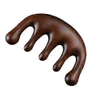 Houten Hoofdhuid Massage Kam Brede Tand Natuurlijk Sandelhout Stress Relief Haargroei Gift voor Krullend Haar