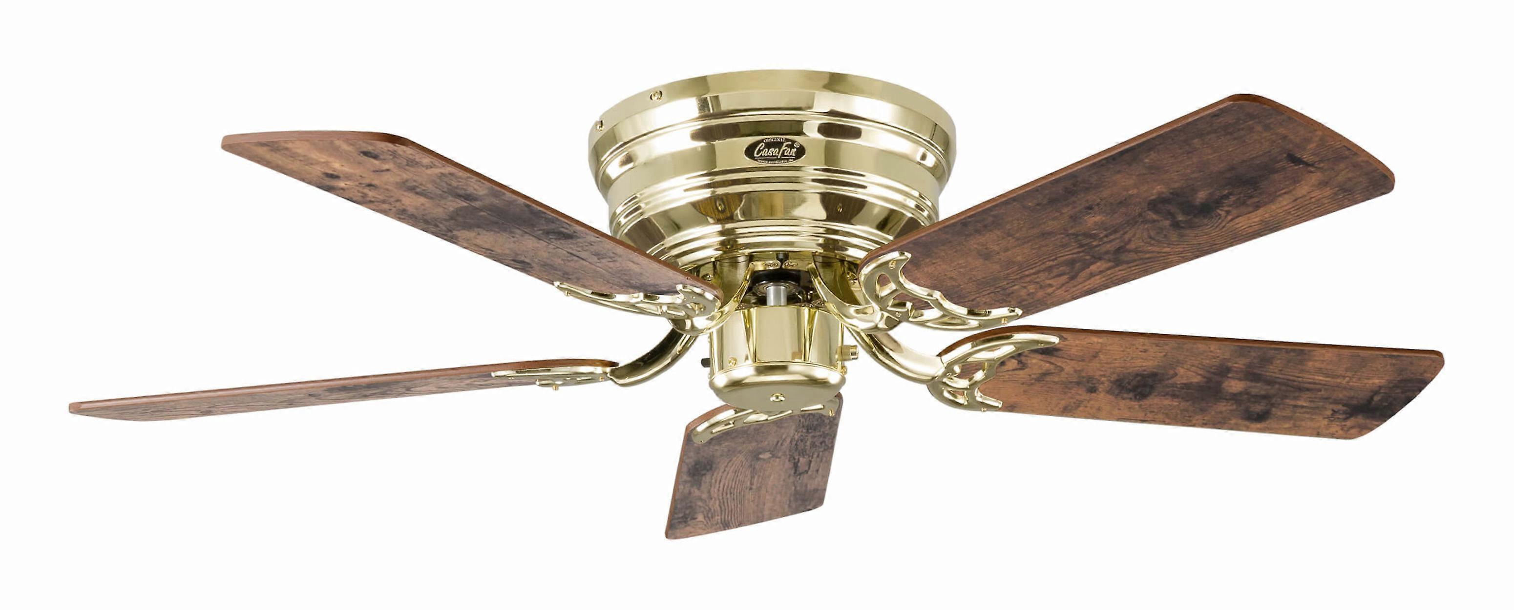 Deckenventilator Classic Flat III Messing poliert 103