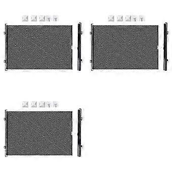 3X Retractable Pet Gate, Screen Door-Stair Gates for Dog&Cat, Portable Dog Gates with Reinforced Strip 15.7in X 49.2in