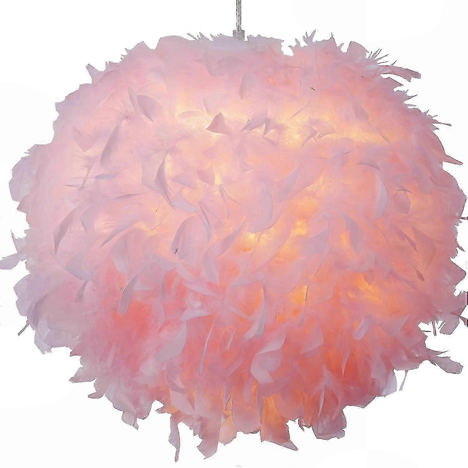 Pendant Ceiling, Table & Floor Lamp Fluffy Feather Light Shade